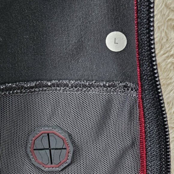 Lululemon Sweatshirt Gray Full Zip Pockets Gym Training Running Women's Size L - Picture 6 of 10